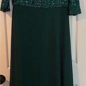 Ever Pretty Asymmetrical Dress in Dark Green